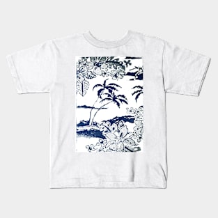 Tropical Paradise with palm trees and islands Kids T-Shirt